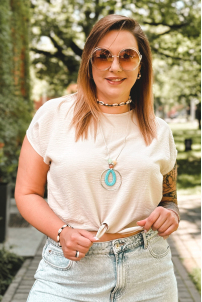 LINDA Bluse in Beige – Große Größen | Cavaricci.de
