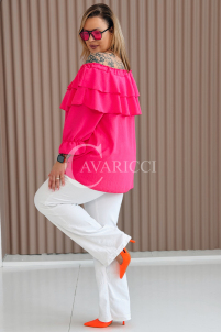 HALIA Bluse in Fuchsia – Große Größen | Cavaricci.de