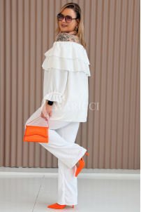 HALIA Bluse in Weiß – Große Größen | Cavaricci.de