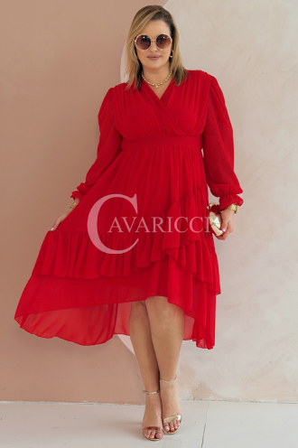 VIOLA Kleid in Rot – Große Größen | Cavaricci.de