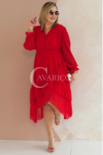 VIOLA Kleid in Rot – Große Größen | Cavaricci.de