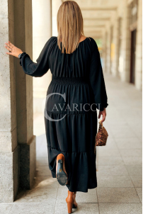 Charlotta Maxi-Kleid in Schwarz – Elegant & Bequem