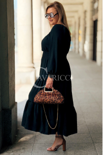 Charlotta Maxi-Kleid in Schwarz – Elegant & Bequem