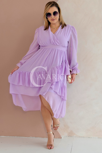 VIOLA Kleid in Flieder – Große Größen | Cavaricci.de