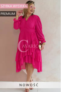 VIOLA Kleid in Fuchsia – Große Größen | Cavaricci.de
