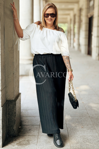 Zelda Damenhose – Locker & Bequem mit Gummibund Schwarz