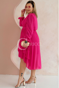 VIOLA Kleid in Fuchsia – Große Größen | Cavaricci.de