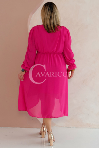 VIOLA Kleid in Fuchsia – Große Größen | Cavaricci.de