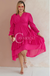 VIOLA Kleid in Fuchsia – Große Größen | Cavaricci.de
