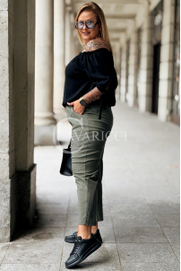 Spodnie ZARAH Khaki – Wygoda i Styl Plus Size