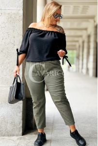 Spodnie ZARAH Khaki – Wygoda i Styl Plus Size