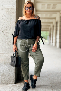 Spodnie ZARAH Khaki – Wygoda i Styl Plus Size