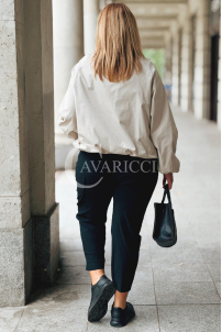 Beige Bomberjacke ELSA mit Taschen – Stilvoll & Bequem