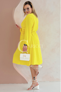 MATYLDA Kleid in Gelb – Große Größen | Cavaricci.de
