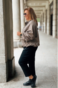 Jacke ELSA – Bomberjacke mit Taschen in Fango