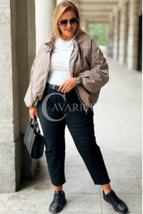 Jacke ELSA – Bomberjacke mit Taschen in Fango