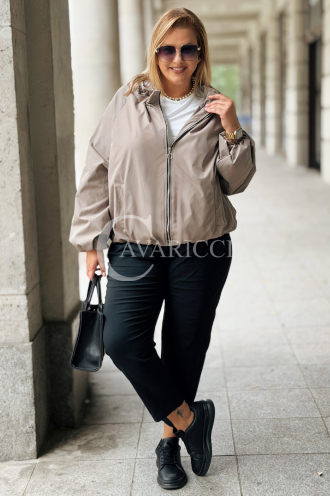 Jacke ELSA – Bomberjacke mit Taschen in Fango