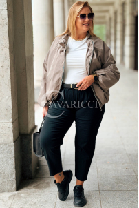 Jacke ELSA – Bomberjacke mit Taschen in Fango