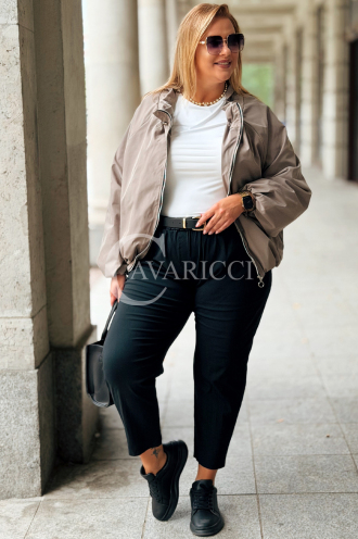 Jacke ELSA – Bomberjacke mit Taschen in Fango