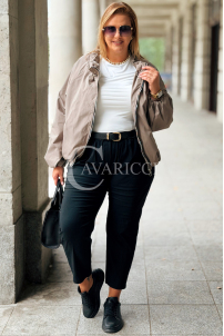 Jacke ELSA – Bomberjacke mit Taschen in Fango