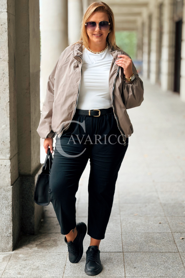 Jacke ELSA – Bomberjacke mit Taschen in Fango