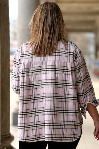 MIRABELLA Bluse in Rosa – Große Größen | Cavaricci.de
