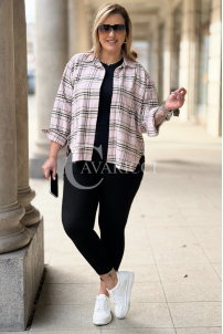 MIRABELLA Bluse in Rosa – Große Größen | Cavaricci.de