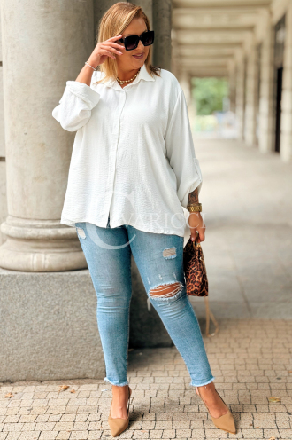 Vittoria Locker Bluse Langarm Ecru | Eleganter Look