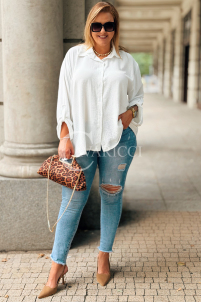 Vittoria Locker Bluse Langarm Ecru | Eleganter Look