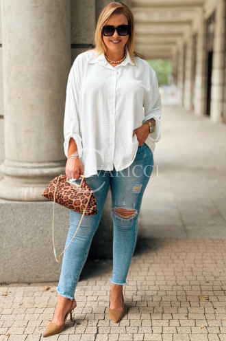 Vittoria Locker Bluse Langarm Ecru | Eleganter Look