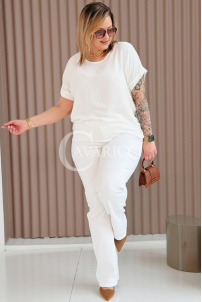 GABRIELLE Bluse in Weiß – Große Größen | Cavaricci.de