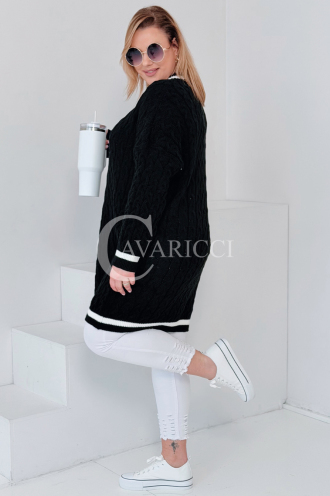 LUVINEVA Pullover in Schwarz – Große Größen | Cavaricci.de