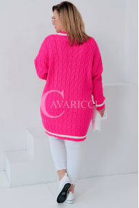 LUVINEVA Pullover in Bonbonrosa – Große Größen | Cavaricci.de