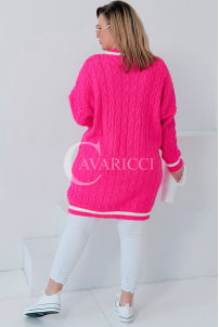 LUVINEVA Pullover in Bonbonrosa – Große Größen | Cavaricci.de