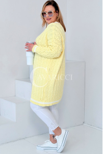 LUVINEVA Pullover in Gelb – Große Größen | Cavaricci.de
