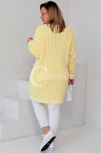 LUVINEVA Pullover in Gelb – Große Größen | Cavaricci.de