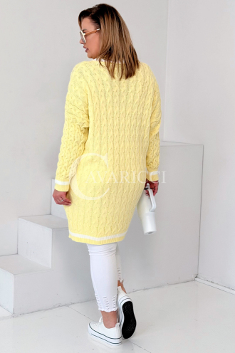 LUVINEVA Pullover in Gelb – Große Größen | Cavaricci.de