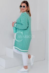 LUVINEVA Pullover in Mintgrün – Große Größen | Cavaricci.de