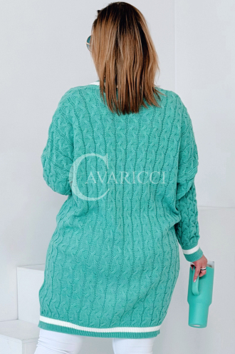 LUVINEVA Pullover in Mintgrün – Große Größen | Cavaricci.de