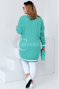 LUVINEVA Pullover in Mintgrün – Große Größen | Cavaricci.de