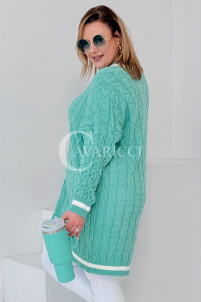 LUVINEVA Pullover in Mintgrün – Große Größen | Cavaricci.de