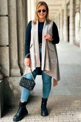GERDA Zamszowa Kamizelka Fango – Elegancja i Styl
