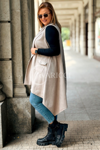 GERDA Zamszowa Kamizelka Fango – Elegancja i Styl