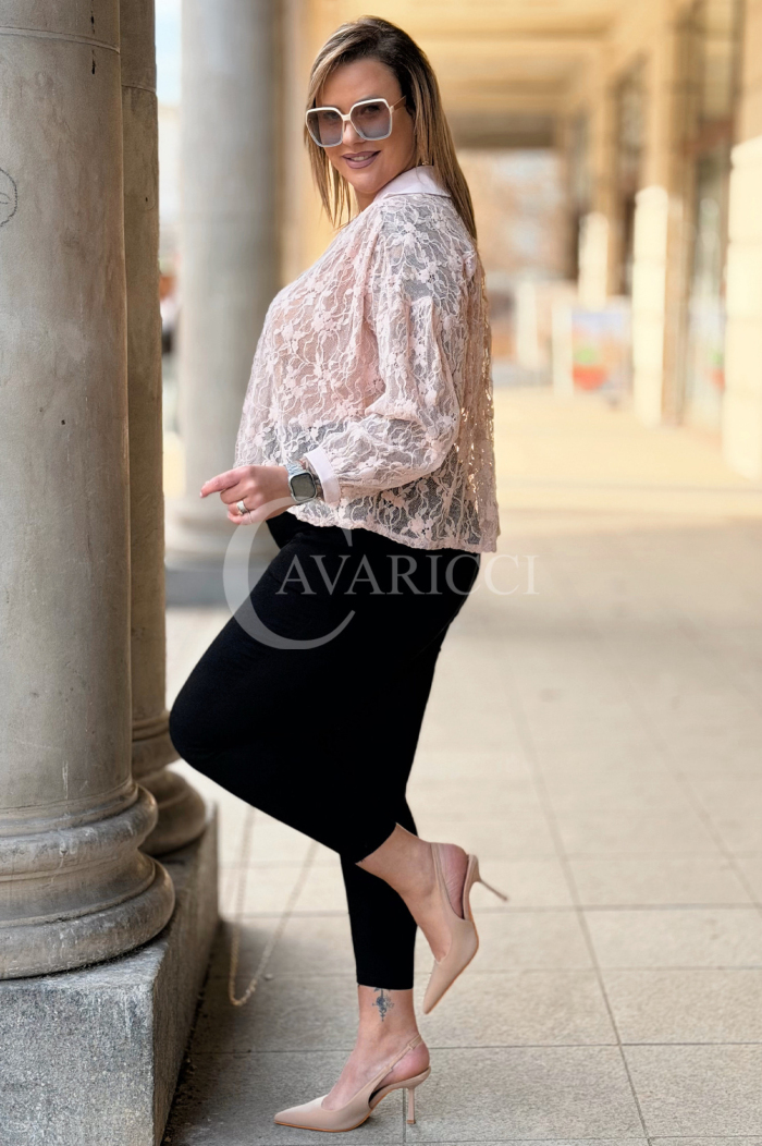 ROSSA Bluse in Rosa – Große Größen | Cavaricci.de