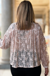 ROSSA Bluse in Rosa – Große Größen | Cavaricci.de