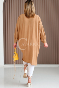 PETALO Kleid in Karamell – Große Größen | Cavaricci.de