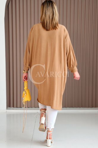PETALO Kleid in Karamell – Große Größen | Cavaricci.de