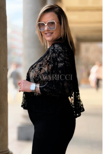 ROSSA Bluse in Schwarz – Große Größen | Cavaricci.de