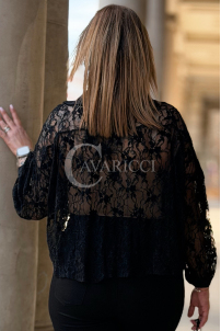 ROSSA Bluse in Schwarz – Große Größen | Cavaricci.de