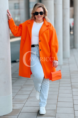 MIUNA Kleid in Orange – Große Größen | Cavaricci.de